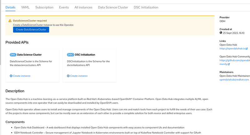 Open Data Hub Operator2.2